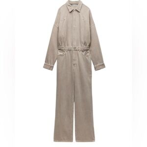 Tan Zara Jumpsuit